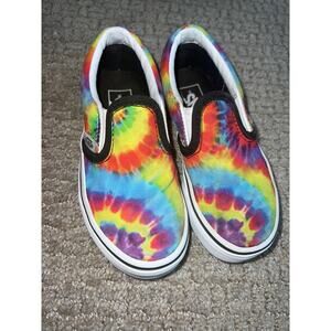 Vans Tie Dye Slip-On Skate Shoe 10.5 Toddler